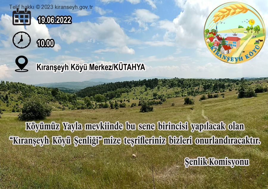Kıranşeyh Köyü 2022 Şenliği