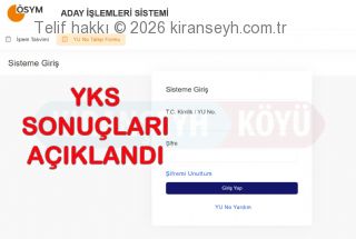 YKS-2026 sonuçları açıklandı başlıklı haber resmi